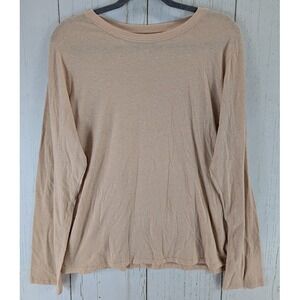 Sonoma Size XXL The‎ Everyday Tee Yellow Cotton Long Sleeve Womens Casual Top